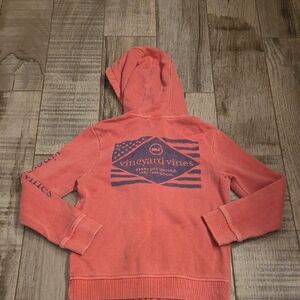 Vineyard Vines Girl's Pink Hoodie Sweater